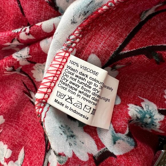 ModCloth Ruby Rocks Floral Maxi Dress Red Size Small - Picture 3 of 4